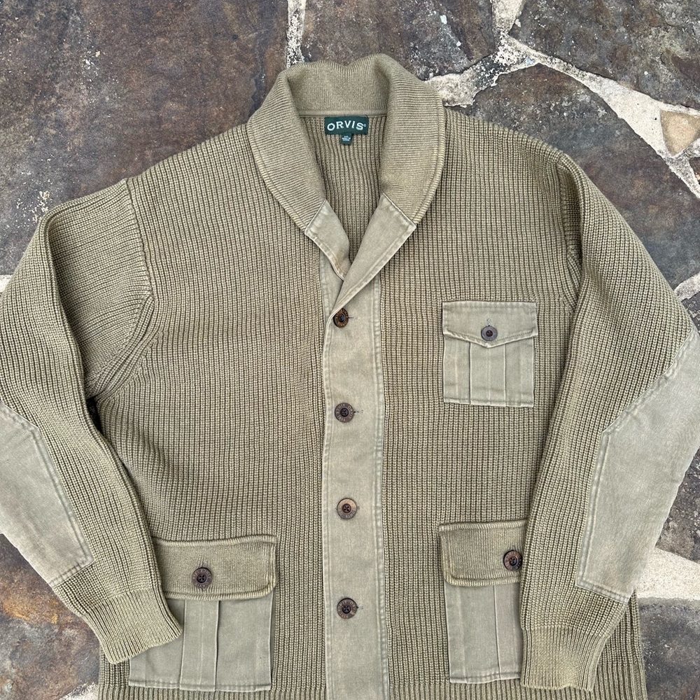 Orvis Olive Green Men's sweater